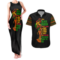Three Sides Of Me Couples Matching Tank Maxi Dress and Hawaiian Shirt African Women Black Queen - Wonder Print Shop