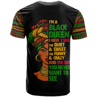 Three Sides Of Me T Shirt African Women Black Queen - Wonder Print Shop