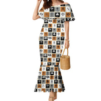 Adinkra Symbols Fashion Mermaid Dress - Wonder Print Shop