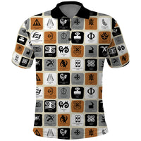 Adinkra Symbols Fashion Polo Shirt - Wonder Print Shop