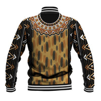 Printed Mud Cloth and Adinkra Symbol Baseball Jacket - Wonder Print Shop