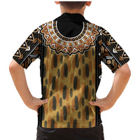 Printed Mud Cloth and Adinkra Symbol Family Matching Mermaid Dress and Hawaiian Shirt - Wonder Print Shop