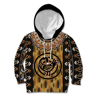 Printed Mud Cloth and Adinkra Symbol Kid Hoodie - Wonder Print Shop