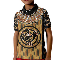 Printed Mud Cloth and Adinkra Symbol Kid Polo Shirt - Wonder Print Shop
