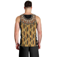 Printed Mud Cloth and Adinkra Symbol Men Tank Top - Wonder Print Shop