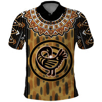 Printed Mud Cloth and Adinkra Symbol Polo Shirt - Wonder Print Shop
