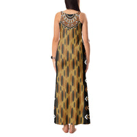 Printed Mud Cloth and Adinkra Symbol Tank Maxi Dress - Wonder Print Shop