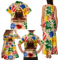 King Of Kings Mansa Musa Family Matching Tank Maxi Dress and Hawaiian Shirt - Wonder Print Shop