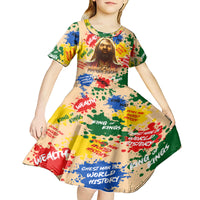 King Of Kings Mansa Musa Kid Short Sleeve Dress - Wonder Print Shop