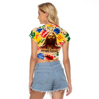 King Of Kings Mansa Musa Raglan Cropped T Shirt - Wonder Print Shop