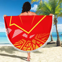 Forever Macedonia Beach Blanket Macedonian Flag 1992 - Wonder Print Shop