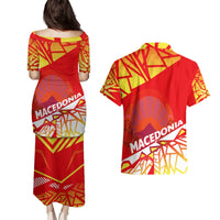 Forever Macedonia Couples Matching Puletasi and Hawaiian Shirt Macedonian Flag 1992 - Wonder Print Shop