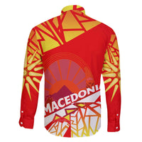 Forever Macedonia Family Matching Off The Shoulder Long Sleeve Dress and Hawaiian Shirt Macedonian Flag 1992 - Wonder Print Shop