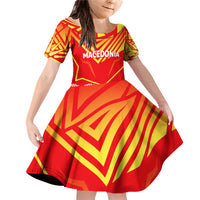 Forever Macedonia Family Matching Off Shoulder Short Dress and Hawaiian Shirt Macedonian Flag 1992 - Wonder Print Shop
