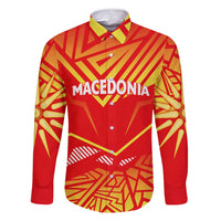 Forever Macedonia Family Matching Off Shoulder Short Dress and Hawaiian Shirt Macedonian Flag 1992 - Wonder Print Shop