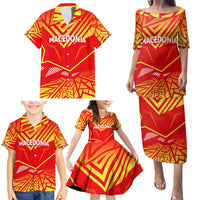 Forever Macedonia Family Matching Puletasi and Hawaiian Shirt Macedonian Flag 1992 - Wonder Print Shop
