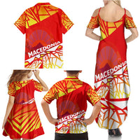 Forever Macedonia Family Matching Summer Maxi Dress and Hawaiian Shirt Macedonian Flag 1992 - Wonder Print Shop