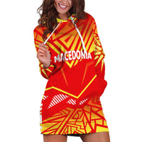 Forever Macedonia Hoodie Dress Macedonian Flag 1992 - Wonder Print Shop