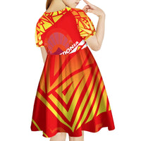 Forever Macedonia Kid Short Sleeve Dress Macedonian Flag 1992 - Wonder Print Shop