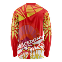 Forever Macedonia Long Sleeve Shirt Macedonian Flag 1992 - Wonder Print Shop