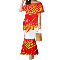 Forever Macedonia Mermaid Dress Macedonian Flag 1992 - Wonder Print Shop