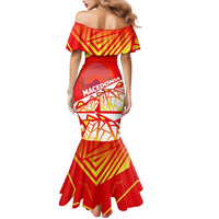 Forever Macedonia Mermaid Dress Macedonian Flag 1992 - Wonder Print Shop