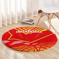Forever Macedonia Round Carpet Macedonian Flag 1992