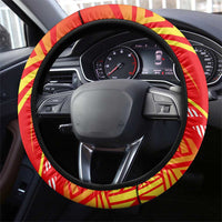 Forever Macedonia Steering Wheel Cover Macedonian Flag 1992 - Wonder Print Shop