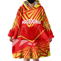 Forever Macedonia Wearable Blanket Hoodie Macedonian Flag 1992 - Wonder Print Shop