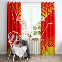 Forever Macedonia Window Curtain Macedonian Flag 1992 - Wonder Print Shop