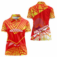 Forever Macedonia Women Polo Shirt Macedonian Flag 1992 - Wonder Print Shop