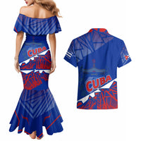 Forever Cuba Couples Matching Mermaid Dress and Hawaiian Shirt Patria o Muerte, Venceremos - Wonder Print Shop
