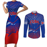 Forever Cuba Couples Matching Short Sleeve Bodycon Dress and Long Sleeve Button Shirt Patria o Muerte, Venceremos - Wonder Print Shop