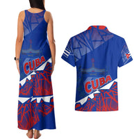 Forever Cuba Couples Matching Tank Maxi Dress and Hawaiian Shirt Patria o Muerte, Venceremos - Wonder Print Shop