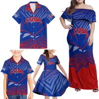 Forever Cuba Family Matching Off Shoulder Maxi Dress and Hawaiian Shirt Patria o Muerte, Venceremos - Wonder Print Shop