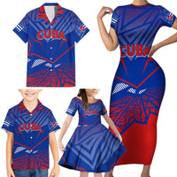 Forever Cuba Family Matching Short Sleeve Bodycon Dress and Hawaiian Shirt Patria o Muerte, Venceremos - Wonder Print Shop
