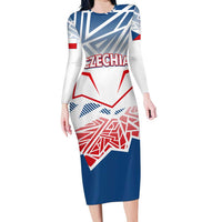 Forever Czech Republic Family Matching Long Sleeve Bodycon Dress and Hawaiian Shirt Czechia Pravda Vitezi - Wonder Print Shop
