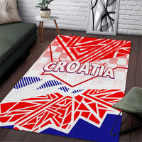Forever Croatia Area Rug Hrvatska Trobojnica Checkerboard - Wonder Print Shop