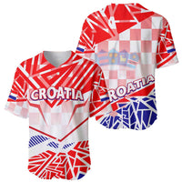 Forever Croatia Baseball Jersey Hrvatska Trobojnica Checkerboard - Wonder Print Shop