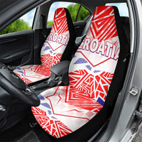 Forever Croatia Car Seat Cover Hrvatska Trobojnica Checkerboard - Wonder Print Shop