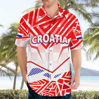 Forever Croatia Hawaiian Shirt Hrvatska Trobojnica Checkerboard - Wonder Print Shop