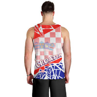 Forever Croatia Men Tank Top Hrvatska Trobojnica Checkerboard - Wonder Print Shop