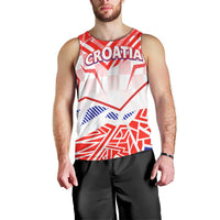 Forever Croatia Men Tank Top Hrvatska Trobojnica Checkerboard - Wonder Print Shop