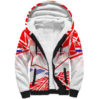 Forever Croatia Sherpa Hoodie Hrvatska Trobojnica Checkerboard - Wonder Print Shop