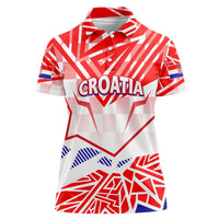 Forever Croatia Women Polo Shirt Hrvatska Trobojnica Checkerboard - Wonder Print Shop