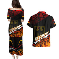 Forever Germany Couples Matching Puletasi and Hawaiian Shirt Deutschland Eagle - Wonder Print Shop
