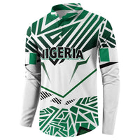 Forever Nigeria Button Sweatshirt Nigerian Flag - Wonder Print Shop