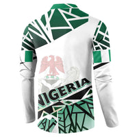 Forever Nigeria Button Sweatshirt Nigerian Flag - Wonder Print Shop
