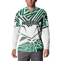 Forever Nigeria Button Sweatshirt Nigerian Flag - Wonder Print Shop