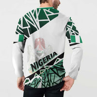 Forever Nigeria Button Sweatshirt Nigerian Flag - Wonder Print Shop